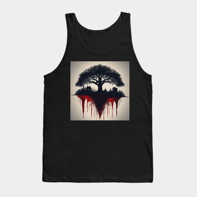 halloween tree design Tank Top by nonagobich